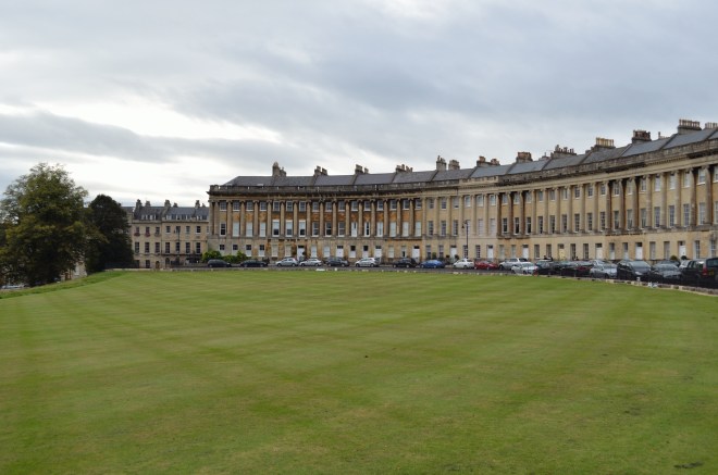 Bath's Royal Crescent - fashionable Georgian condos.