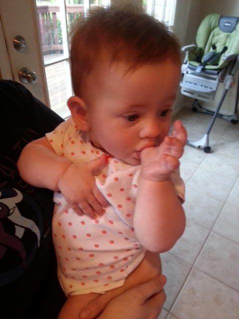 Can't a girl suck her thumb in piece around here?