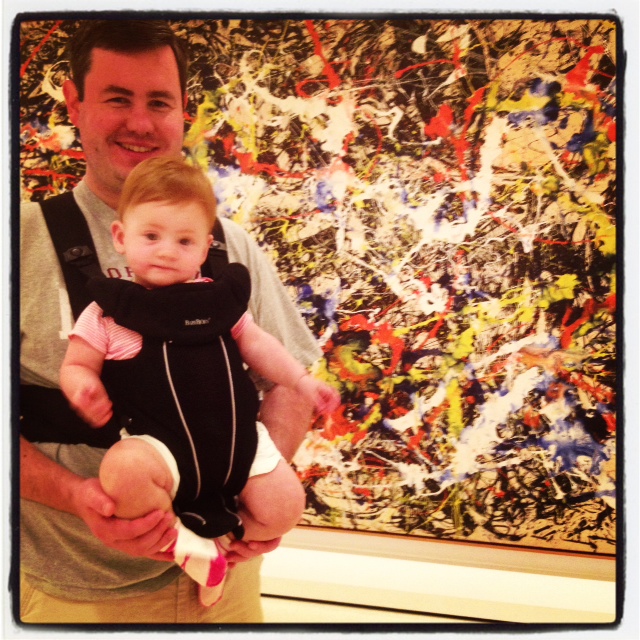 Some indoor fun was had, too.  We visited this gigantic Jackson Pollack at the Albright Knox Art Gallery.